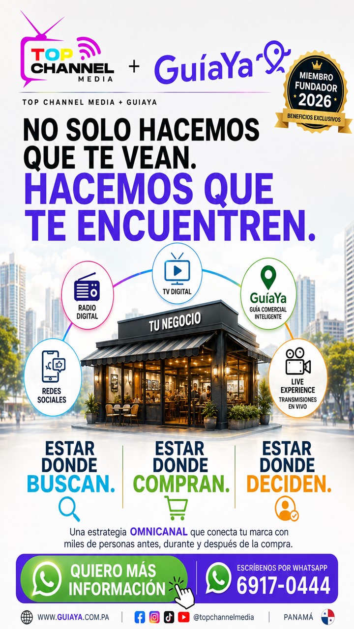 FLYER PUBLICIDAD EN TOP CHANNEL MEDIA